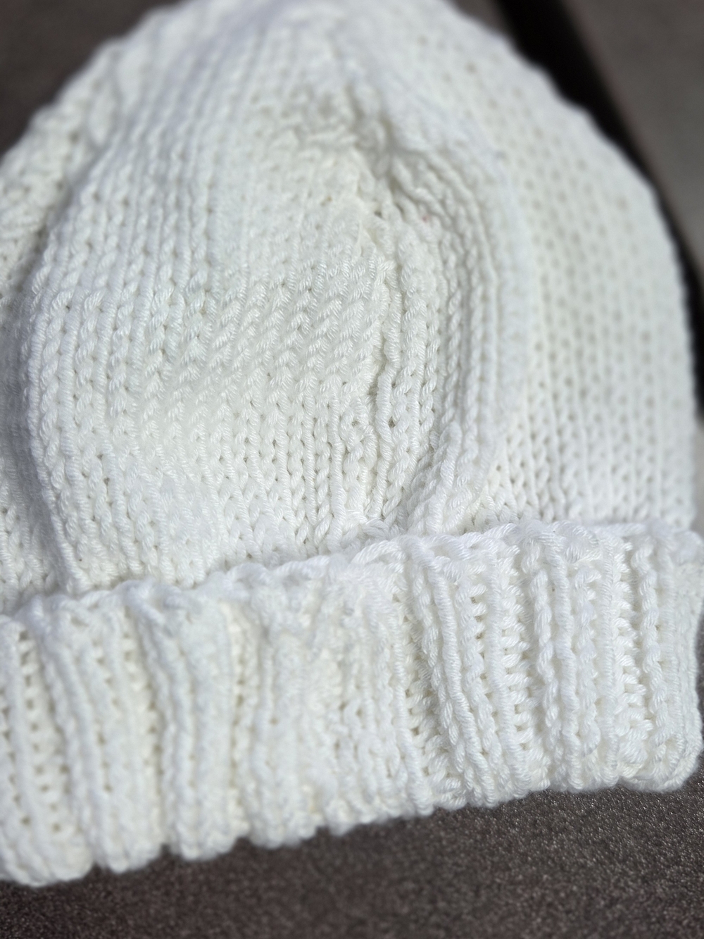 Homemade Newborn Knit Beanie - Soft Winter Hat